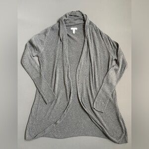 Leith Charcoal Open Front Cardigan
